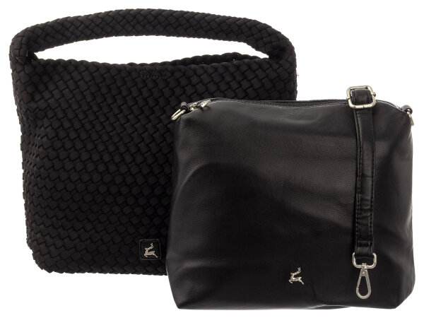 Prato LM Joyce S973-W Neopren Umhängeteasche Bag in Bag black