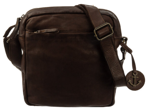 Harbour 2nd Arion Crossbody-Style Cool Casual Umhängetasche Darkbrown