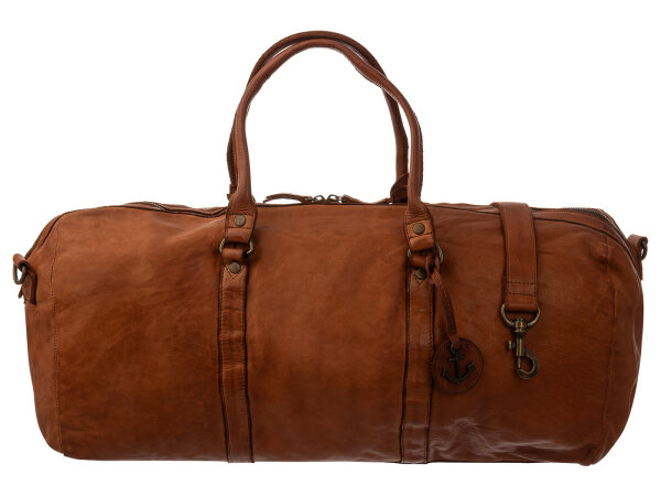 Harbour 2nd Jan Cool Casual Weekender-Stye Reisetasche Cognac