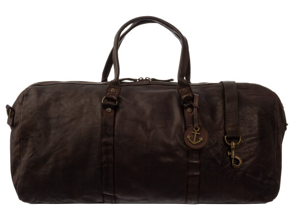 Harbour 2nd Jan Cool Casual Weekender-Stye Reisetasche Darkbrown