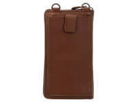 Harbour 2nd Pamela Mobilebag-Style Leder Handytasche/Geldbörse Cognac