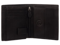 Bugatti ALDO Scheintasche 49113901 Hochformat wallet with flip schwarz