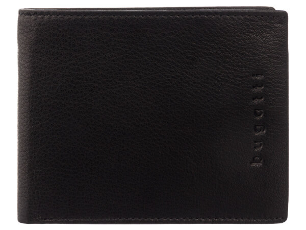 Bugatti ALDO Scheintasche 49113601 Querformat wallet with flip schwarz