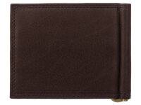 STEFANO Dollarclip mit Kartenfächern 475-018 braun