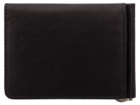 STEFANO Dollarclip 470-032 mit Kartenfächern und Münzfach schwarz