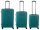 Franky PP14/19 Spinner 3er Set 55er/65er/75er mit TSA-Zahlenschloss türkis
