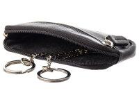 JS Schlüsseltasche C42223N Nappa-Leder Schlüsseletui schwarz