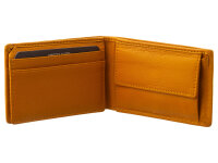 Bugatti ALDO Scheintasche 49113701 Querformat wallet with flip schwarz mustard