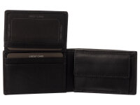 Bugatti ALDO Scheintasche 49113701 Querformat wallet with flip schwarz schwarz
