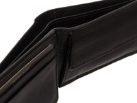 Bugatti ALDO Scheintasche 49113701 Querformat wallet with flip schwarz schwarz