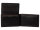 Bugatti ALDO Scheintasche 49113701 Querformat wallet with flip schwarz schwarz