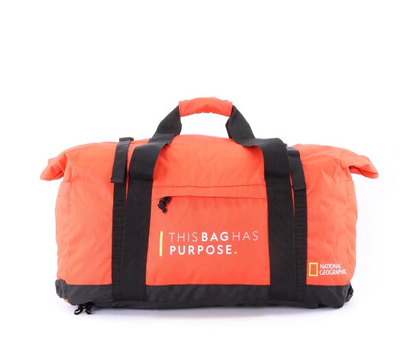 National Geographic Pathway Foldable Duffel Bag M Reisetasche Orange