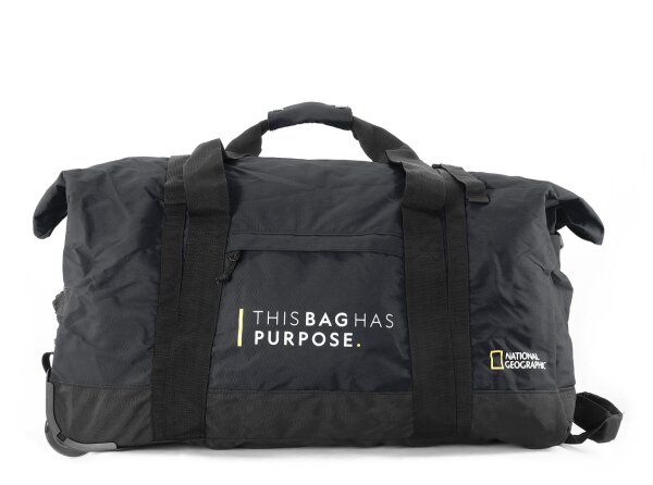 National Geographic Pathway Foldable Wheel Bag M Rollenreisetasche Black