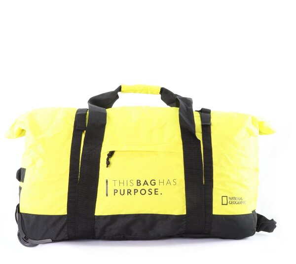National Geographic Pathway Foldable Wheel Bag M Rollenreisetasche Yellow