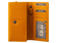 JS Überschlag-Börse RFID BX-835N wallet Querformat gelb