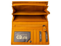 JS Überschlag-Börse RFID BX-835N wallet Querformat gelb