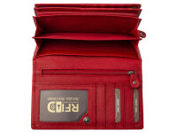 JS Überschlag-Börse RFID BX-835N wallet Querformat rot