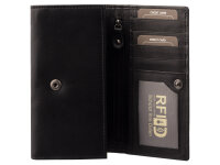 JS Überschlag-Börse RFID BX-835N wallet Querformat schwarz