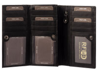 JS Überschlag-Börse RFID BX-835N wallet Querformat schwarz