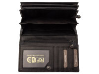 JS Überschlag-Börse RFID BX-835N wallet Querformat schwarz