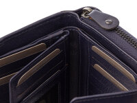 JS Reißverschluss Geldbörse BX-20N wallet RFID-Blocker navy