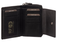 JS Reißverschluss Geldbörse BX-20N wallet RFID-Blocker schwarz