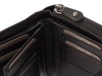JS Reißverschluss Geldbörse BX-20N wallet RFID-Blocker schwarz