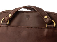 Prato City Rucksack L400 Leder 2 in 1 Rucksack und Umhängetasche brown