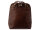 Prato City Rucksack L400 Leder 2 in 1 Rucksack und Umhängetasche brown