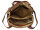 Prato City Rucksack L400 Leder 2 in 1 Rucksack und Umhängetasche dark cognac