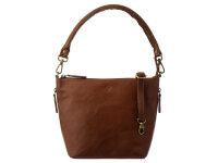 Prato Umhängetasche J401 Leder dark cognac
