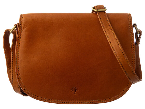 Prato Jagdtasche Umhängetasche H401 Leder light cognac