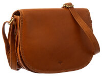 Prato Jagdtasche Umhängetasche H401 Leder light cognac