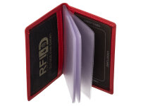 JS Kreditenkartenetui C42228N RFID-Blocker Leder rot