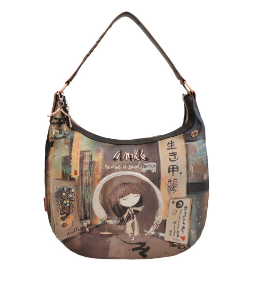 Anekke Shoen Shoulder Bag Beuteltasche 37702-271 braun/beige