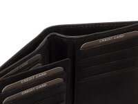 JS Kreditenkartenetui C22294 RFID-Blocker Leder schwarz