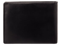 JS Geldbörse Scheintasche C22292 RFID-Blocker Leder Querformat schwarz