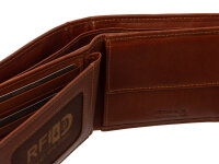 JS Börse RFID C32202-bridgebraunwallet Geldbörse braun