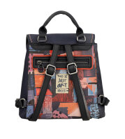 Anekke Contemporary Backpack Cityrucksack Überschlag 37805-231 grau/blau