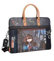 Anekke Contemporary Briefcase Laptoptasche 37806-110 grau/blau