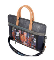 Anekke Contemporary Briefcase Laptoptasche 37806-110 grau/blau