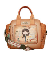 Anekke Peace & Love Short Handle Bag Grifftasche 38801-192 natur/braun