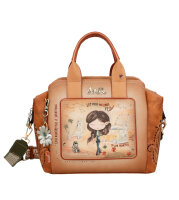 Anekke Peace & Love Short Handle Bag Grifftasche 38801-192 natur/braun