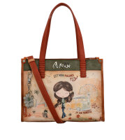 Anekke Peace & Love Shoulder Bag Shopper 38802-182 natur/braun