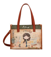 Anekke Peace & Love Shoulder Bag Shopper 38802-182 natur/braun