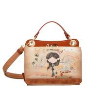 Anekke Peace &amp; Love Cross-Body Bag &Uuml;berschlagtasche 38803-283 natur/braun