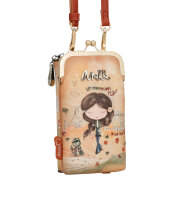 Anekke Peace & Love Knipstasche & Geldbörse teilbar 38803-909 natur/braun