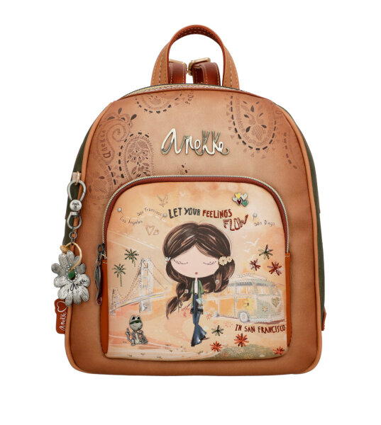 Anekke Peace & Love Backpack Cityrucksack 38805-211 natur/braun