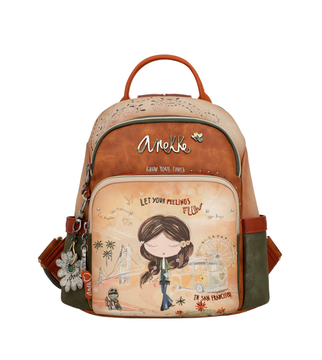 Anekke Peace Love Backpack Cityrucksack 38805 213 natur braun TOP 97 95