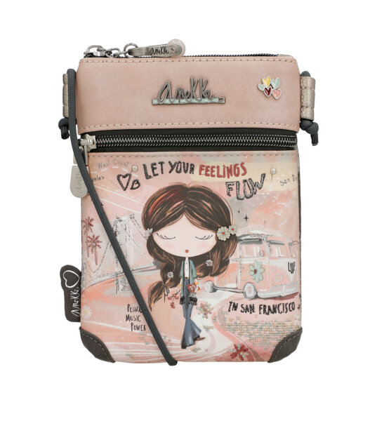 Anekke Peace & Love Cross-Body Bag Umhängetasche 38823-904 natur/schwarz